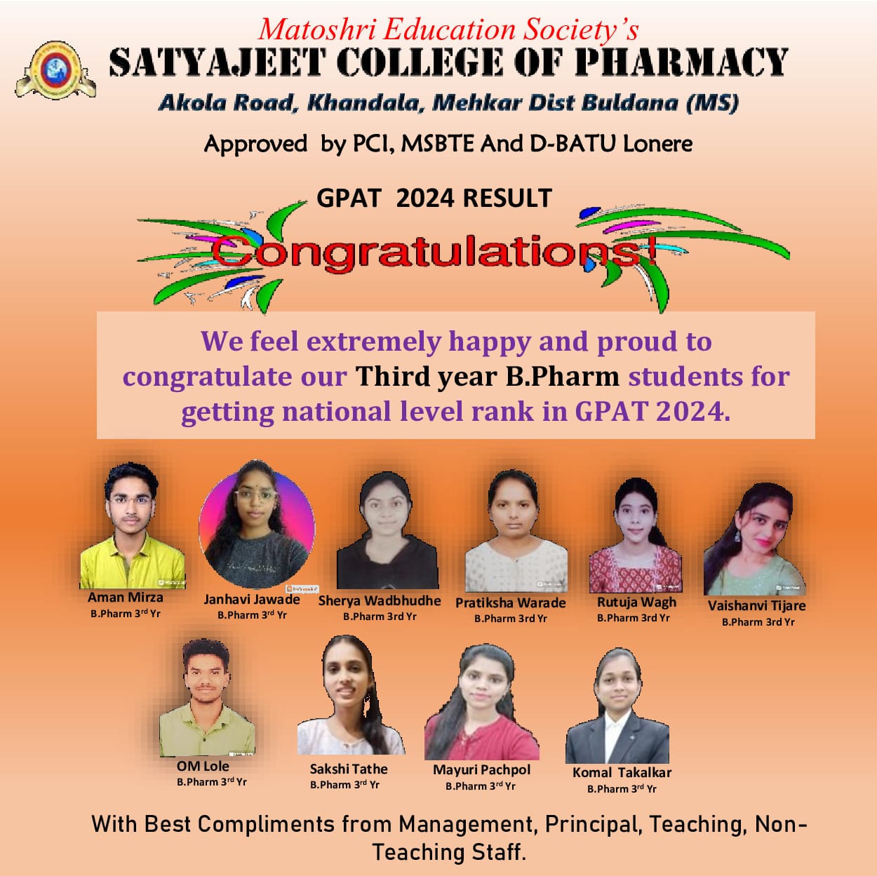 GPAT RESULT 2024